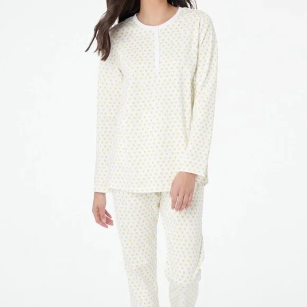 Roller Rabbit Yellow Hearts Pajamas SOLD OUT - Picture 2 of 8